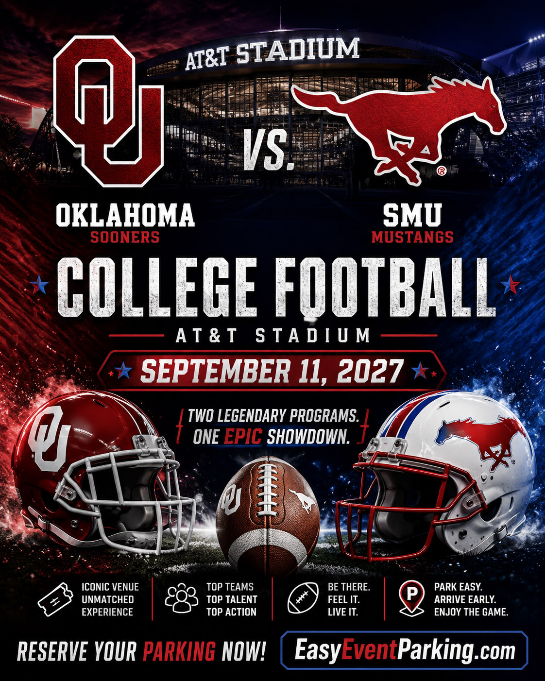 Oklahoma vs. SMU Football